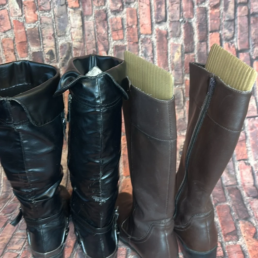 Nine West and Merona 2 fair condition boots size 7.5 & 8